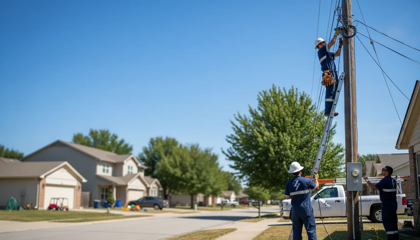 Residential electrician providing installation services in Mediapolis, IA